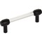 Jeffrey Alexander 96 mm Center-to-Center Matte Black Carmen Cabinet Bar Pull 775-96MB - alternate 1